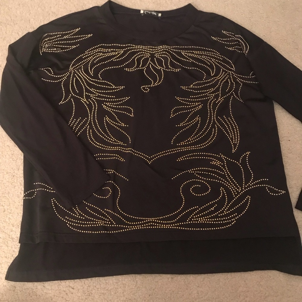 Foreign Exchange beaded sweater